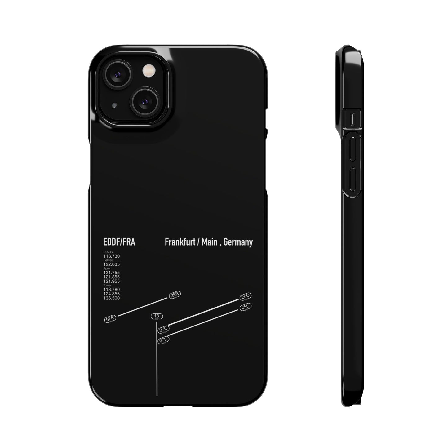 Frankfurt Airport Runway Phone Case - Black Edition