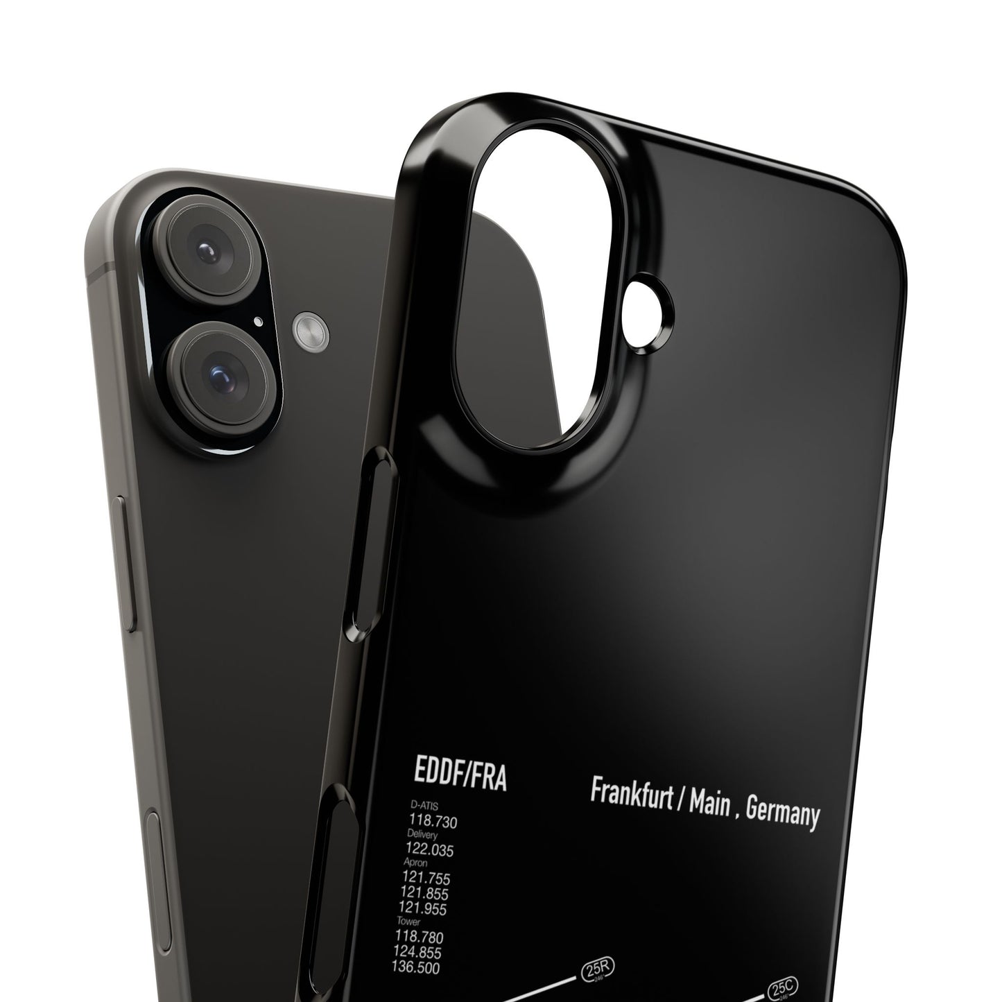 Frankfurt Airport Runway Phone Case - Black Edition