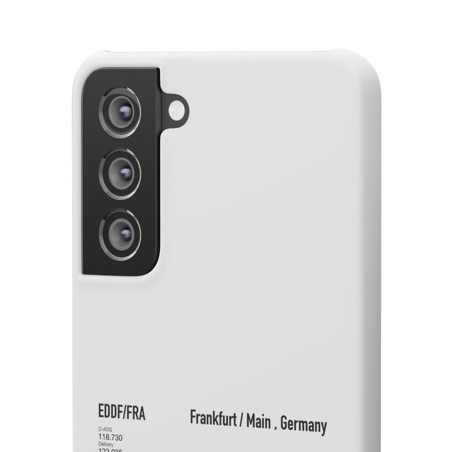 Frankfurt Airport Runway Phone Case - White Edition