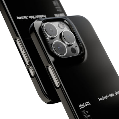 Frankfurt Airport Runway Phone Case - Black Edition
