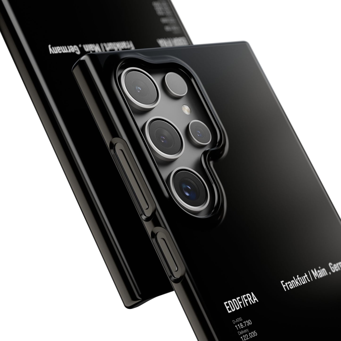 Frankfurt Airport Runway Phone Case - Black Edition