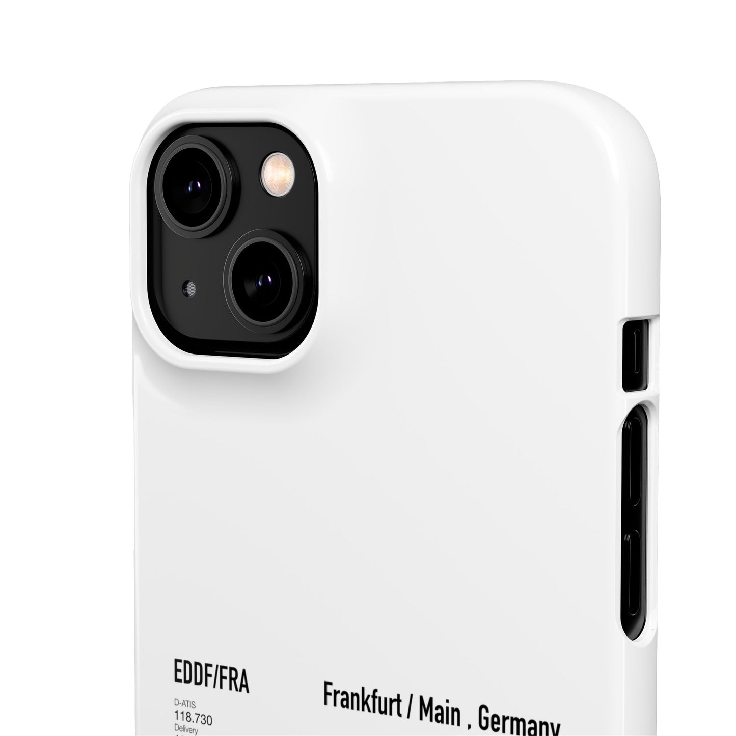 Frankfurt Airport Runway Phone Case - White Edition