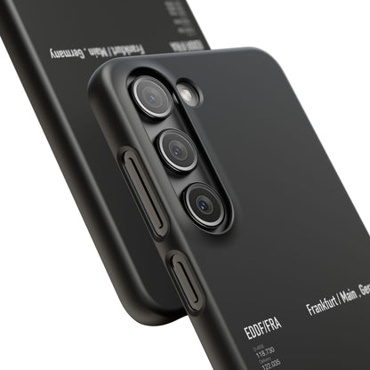 Frankfurt Airport Runway Phone Case - Black Edition