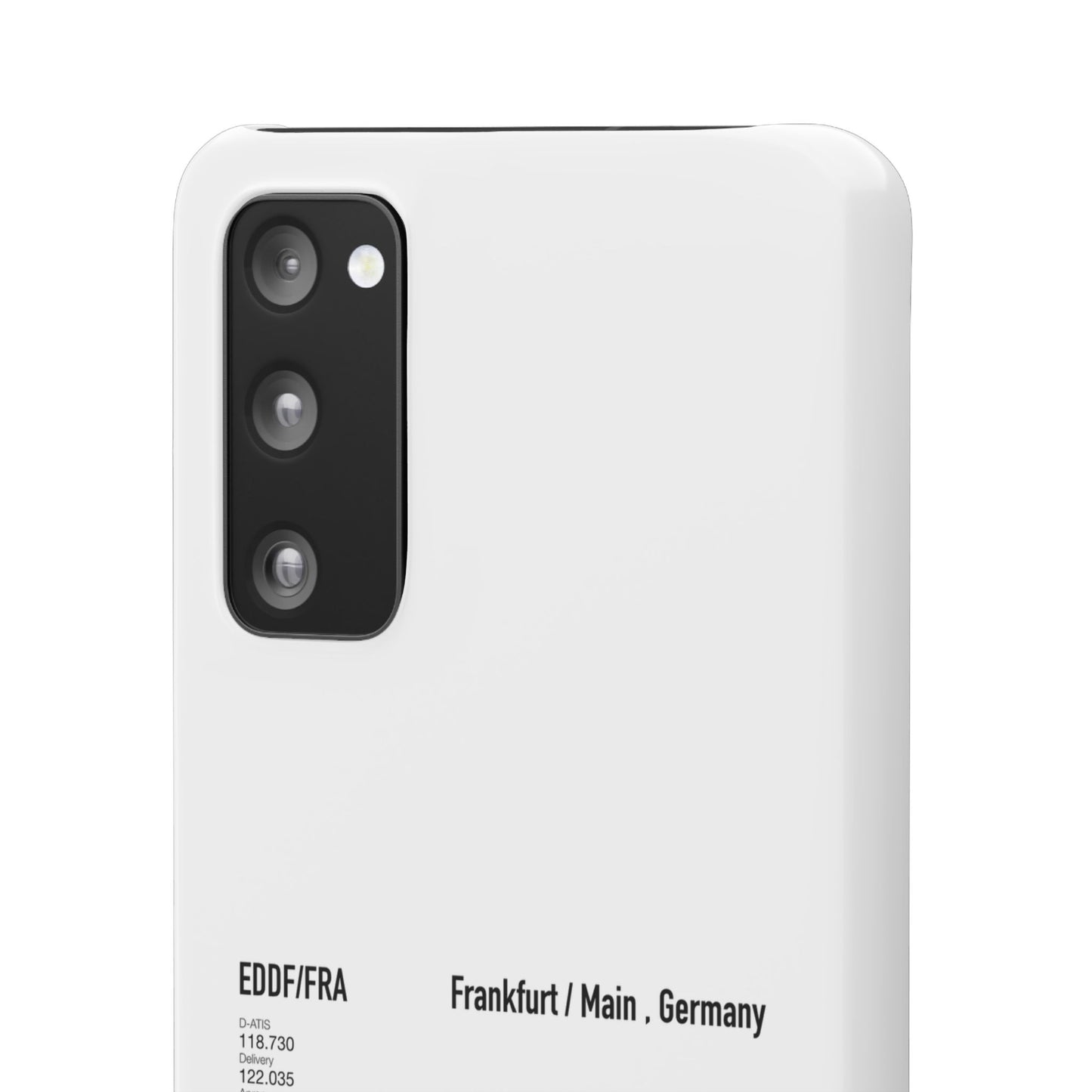 Frankfurt Airport Runway Phone Case - White Edition