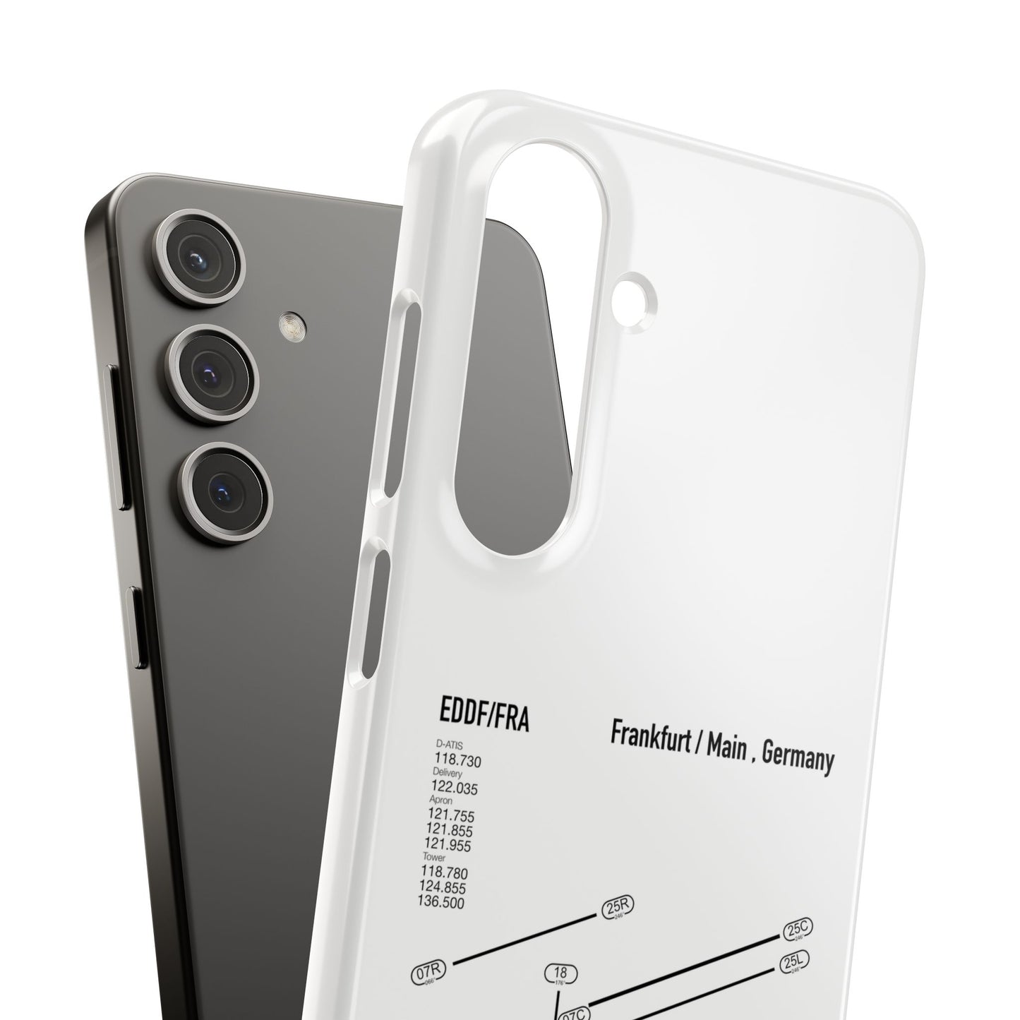 Frankfurt Airport Runway Phone Case - White Edition
