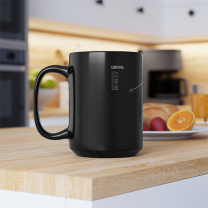 Frankfurt Airport Runway Mug - Black Edition