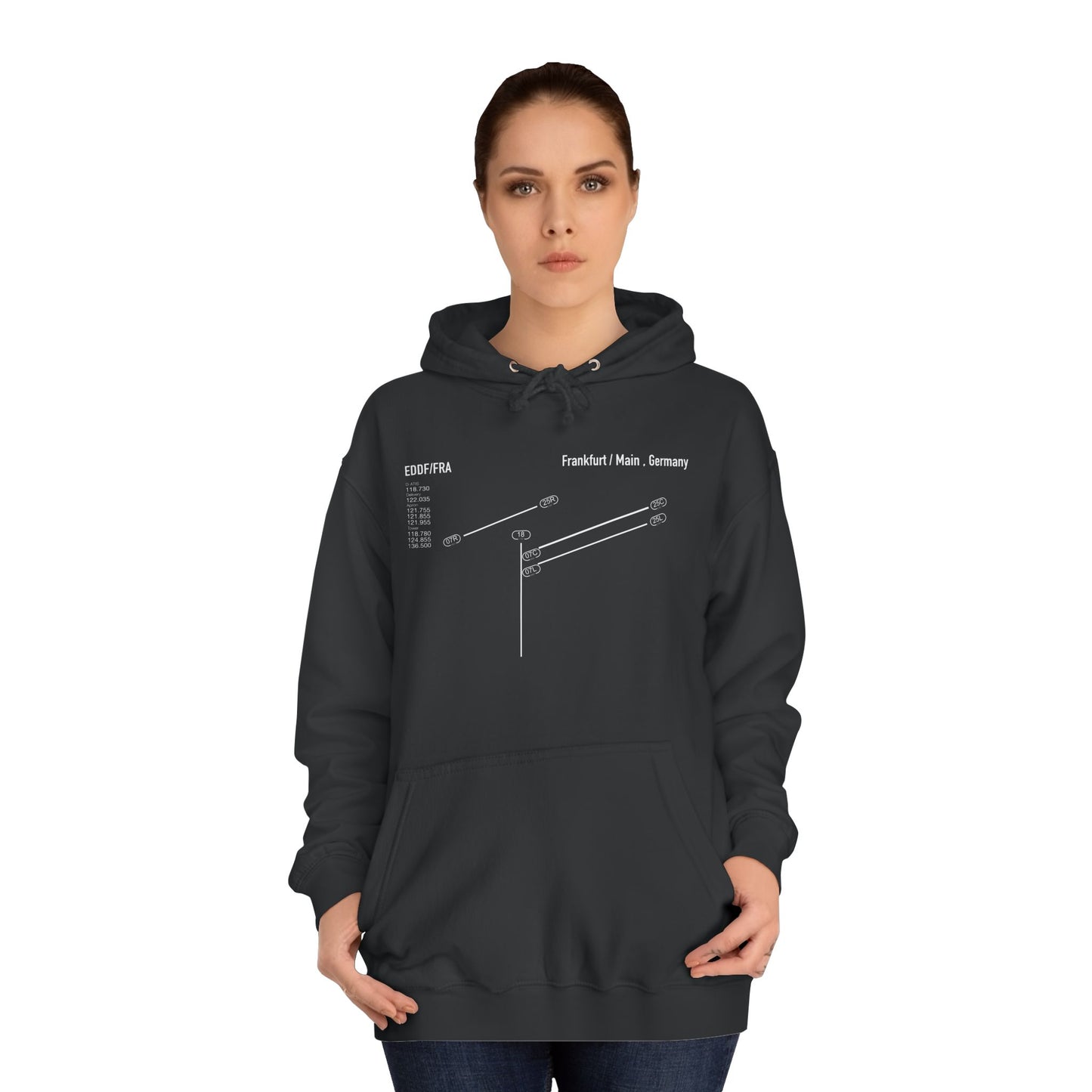 Frankfurt Airport Runway Unisex Hoodie