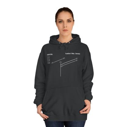 Frankfurt Airport Runway Unisex Hoodie