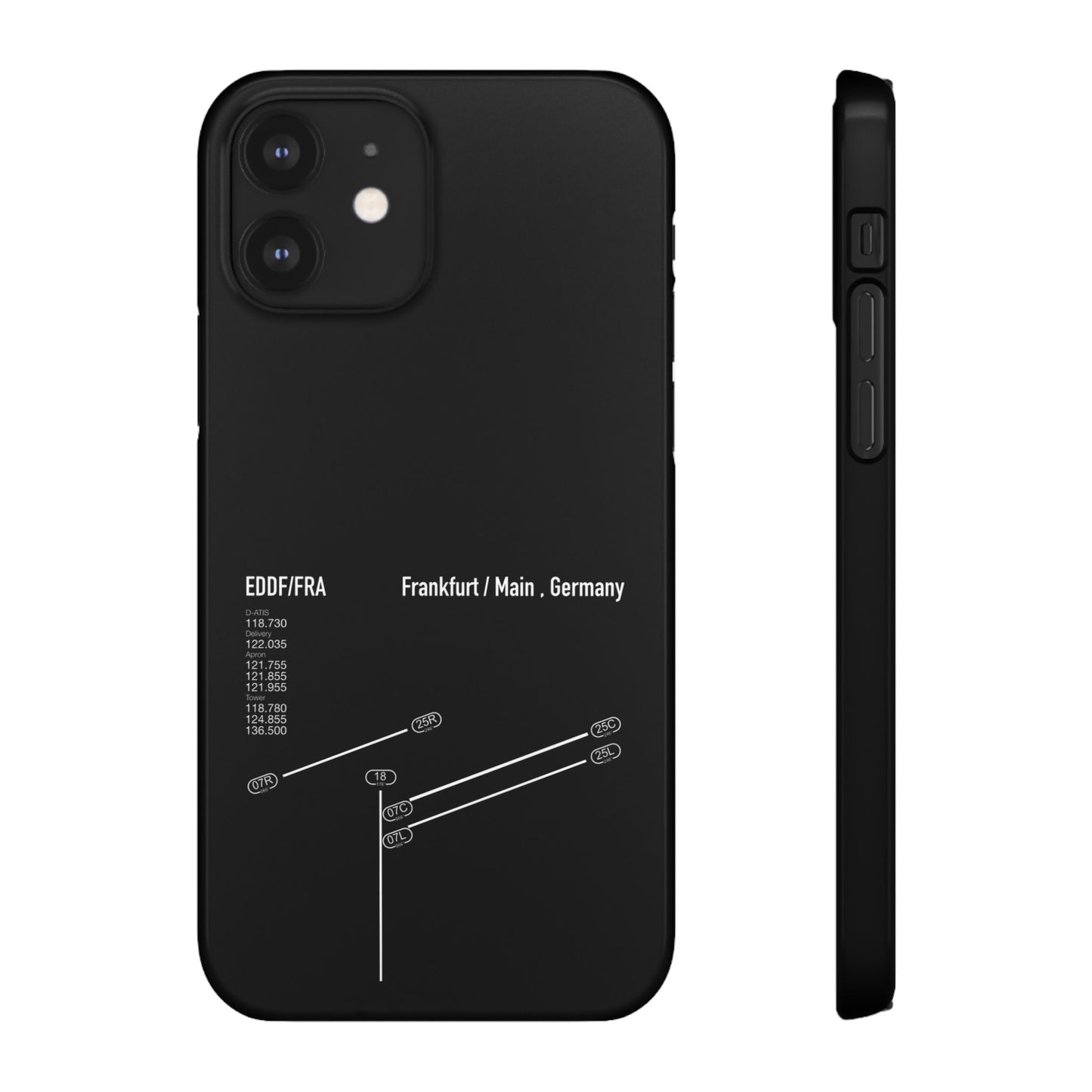 Frankfurt Airport Runway Phone Case - Black Edition