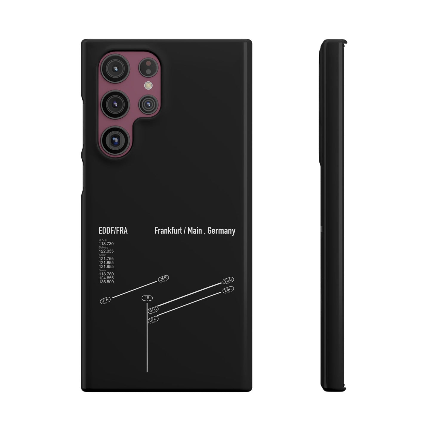 Frankfurt Airport Runway Phone Case - Black Edition