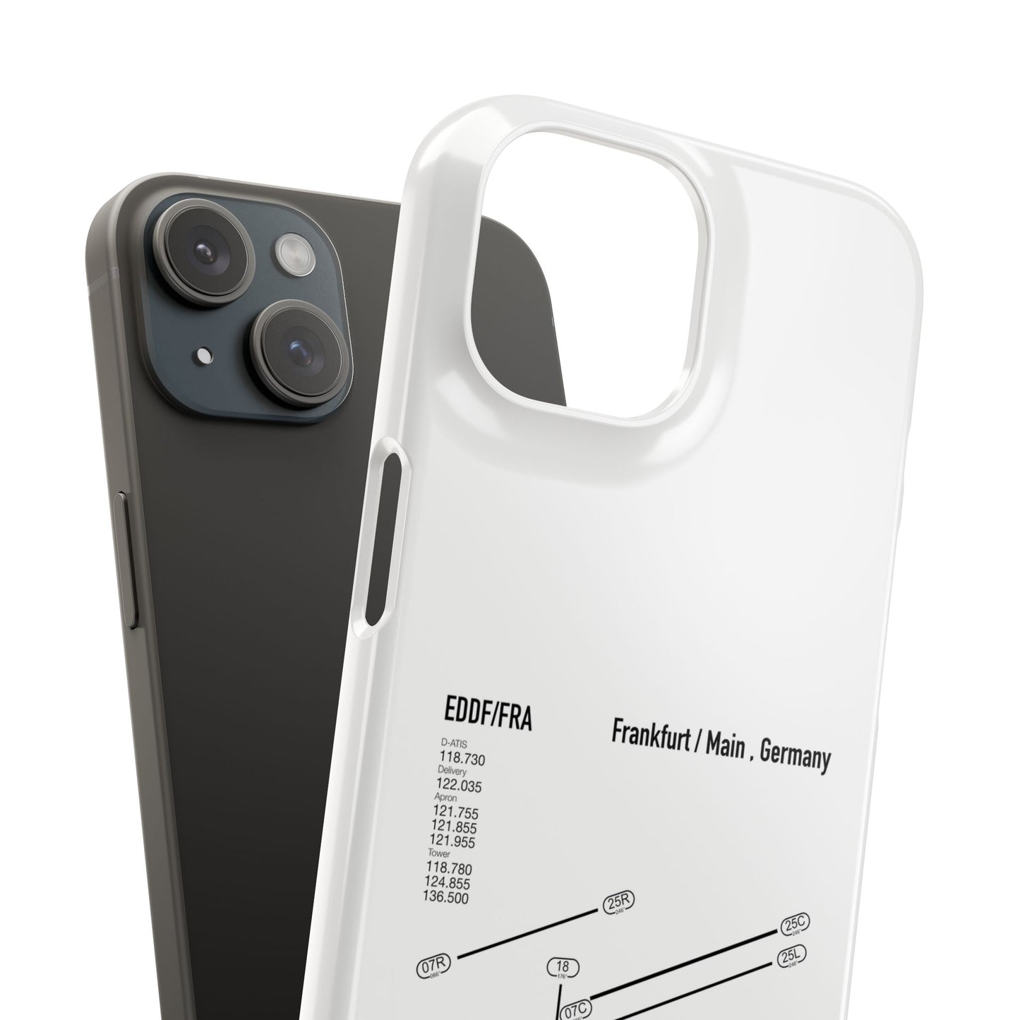 Frankfurt Airport Runway Phone Case - White Edition