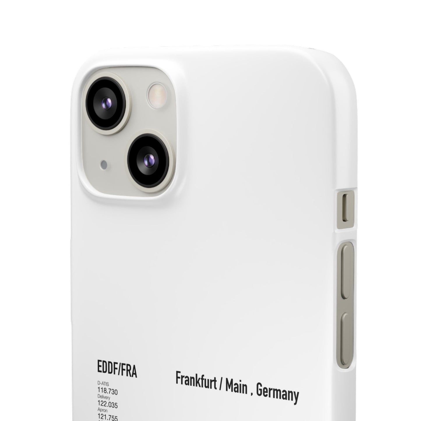 Frankfurt Airport Runway Phone Case - White Edition