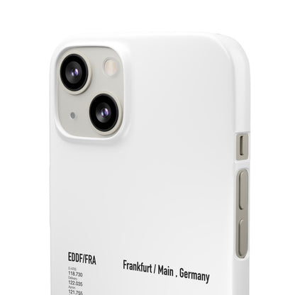 Frankfurt Airport Runway Phone Case - White Edition