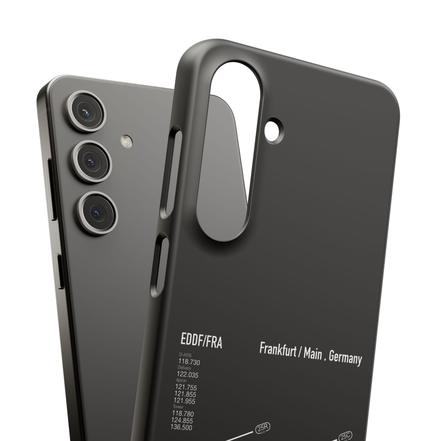 Frankfurt Airport Runway Phone Case - Black Edition