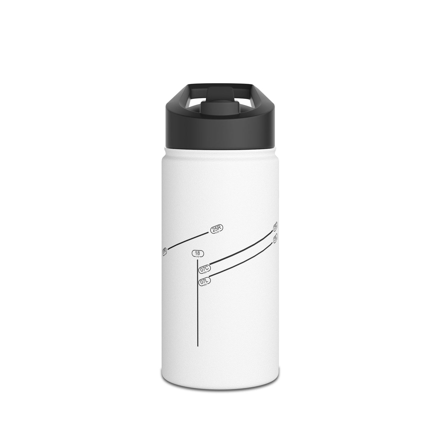Frankfurt Airport Runway Water Bottle - White Edition