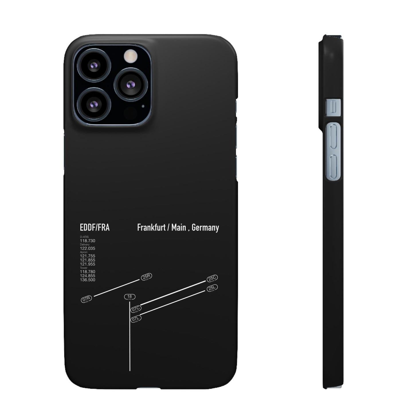 Frankfurt Airport Runway Phone Case - Black Edition