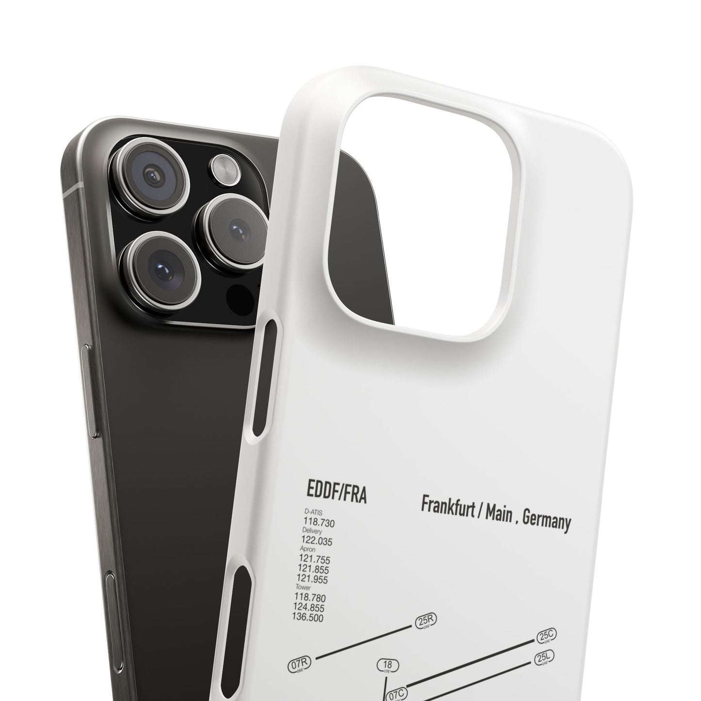Frankfurt Airport Runway Phone Case - White Edition