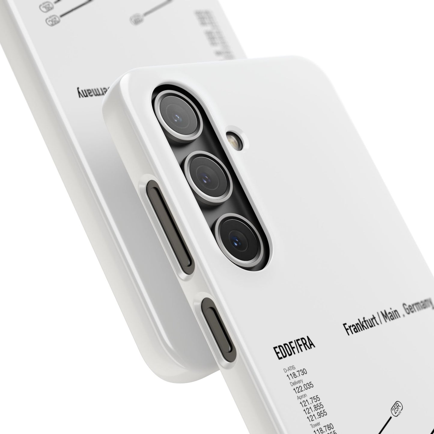 Frankfurt Airport Runway Phone Case - White Edition