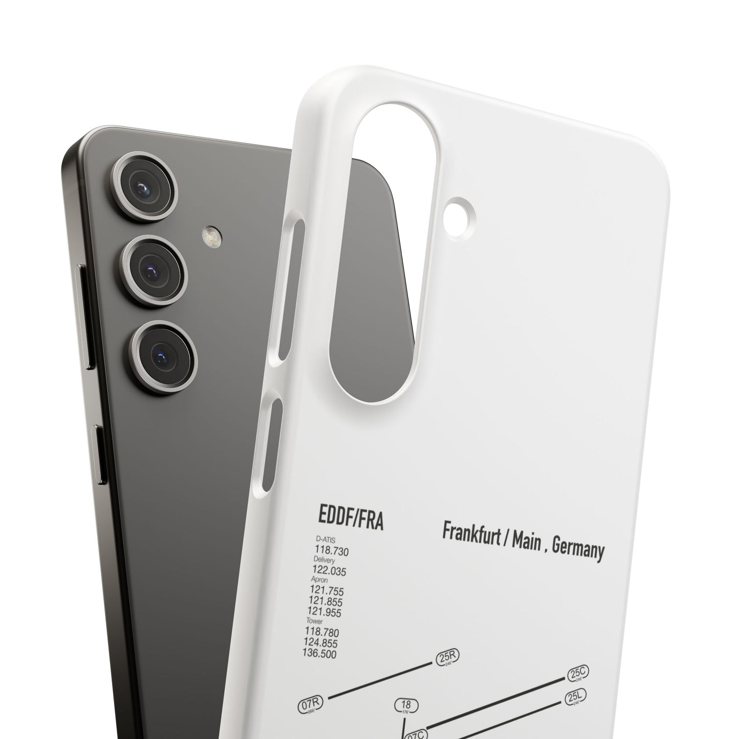 Frankfurt Airport Runway Phone Case - White Edition