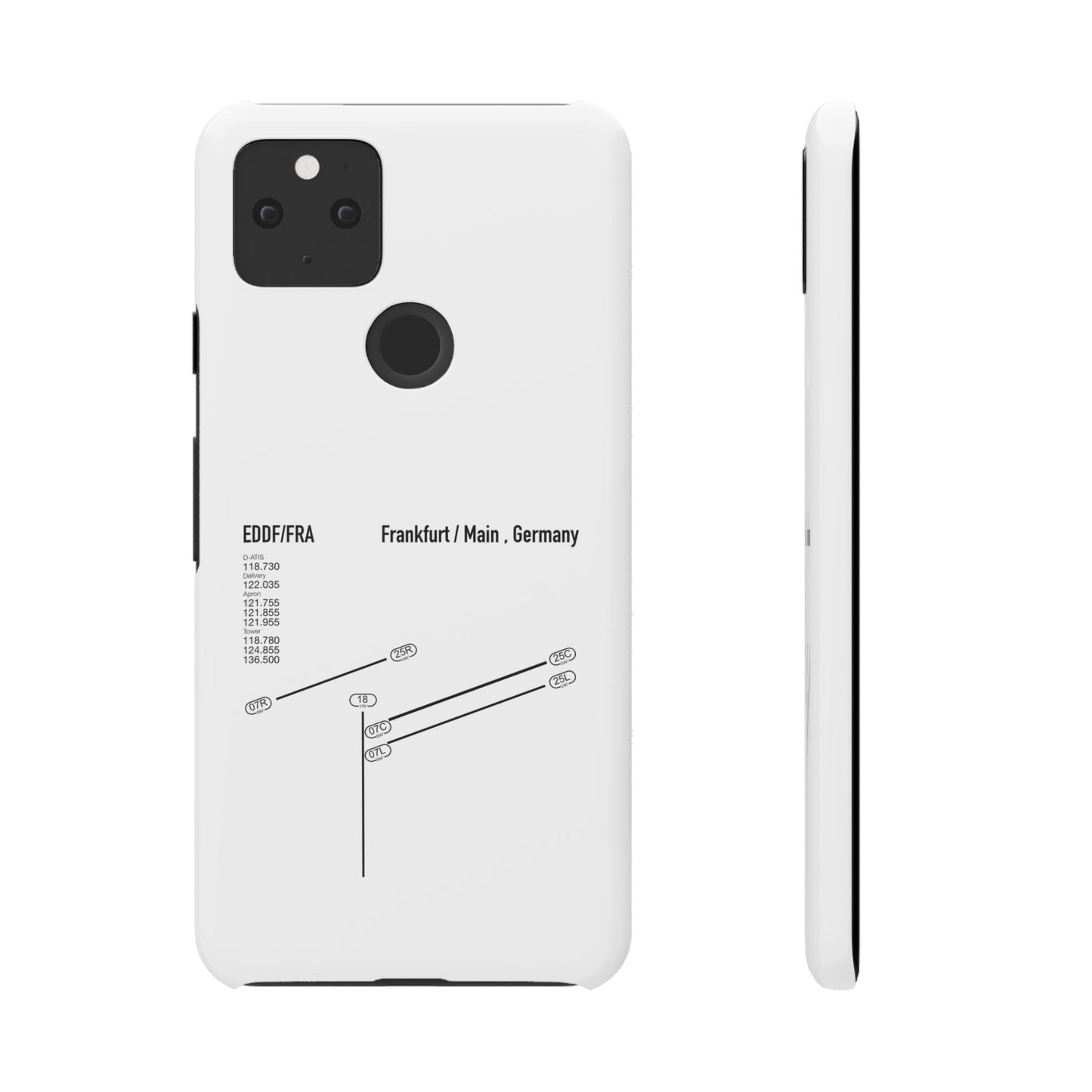 Frankfurt Airport Runway Phone Case - White Edition