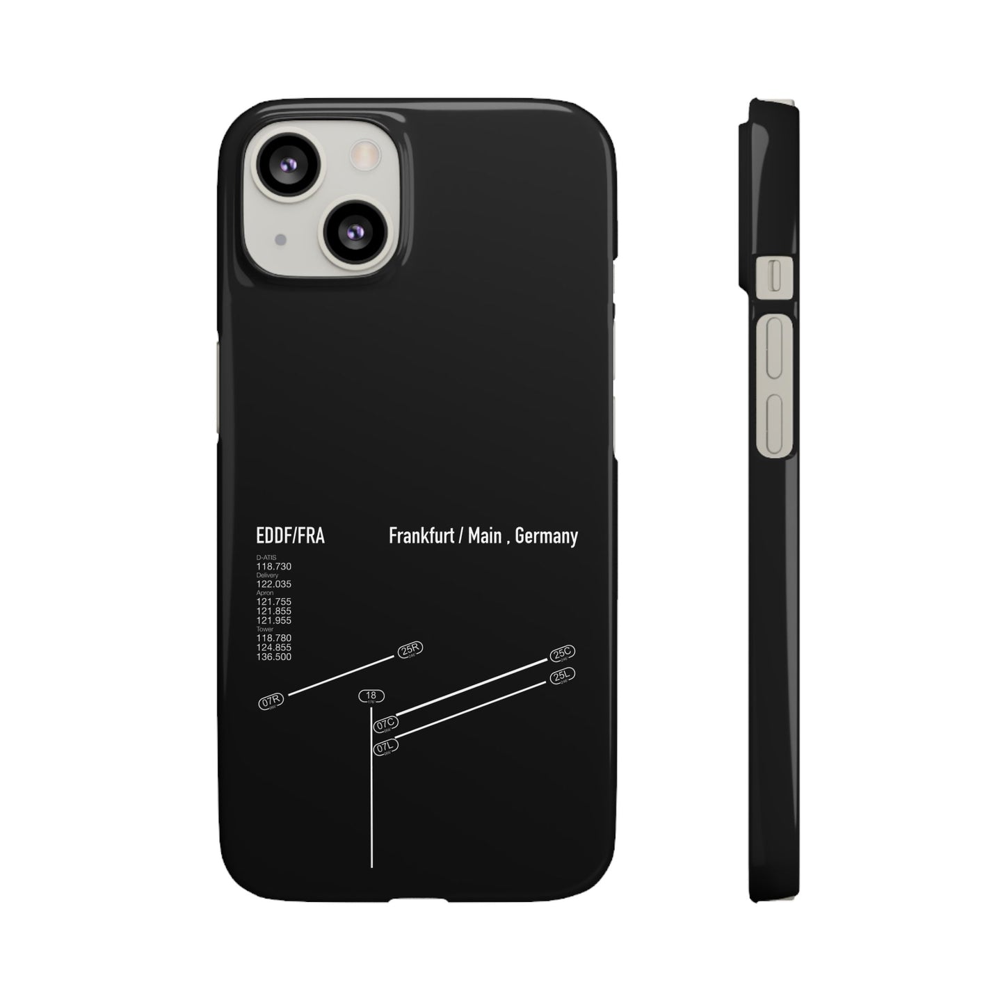 Frankfurt Airport Runway Phone Case - Black Edition