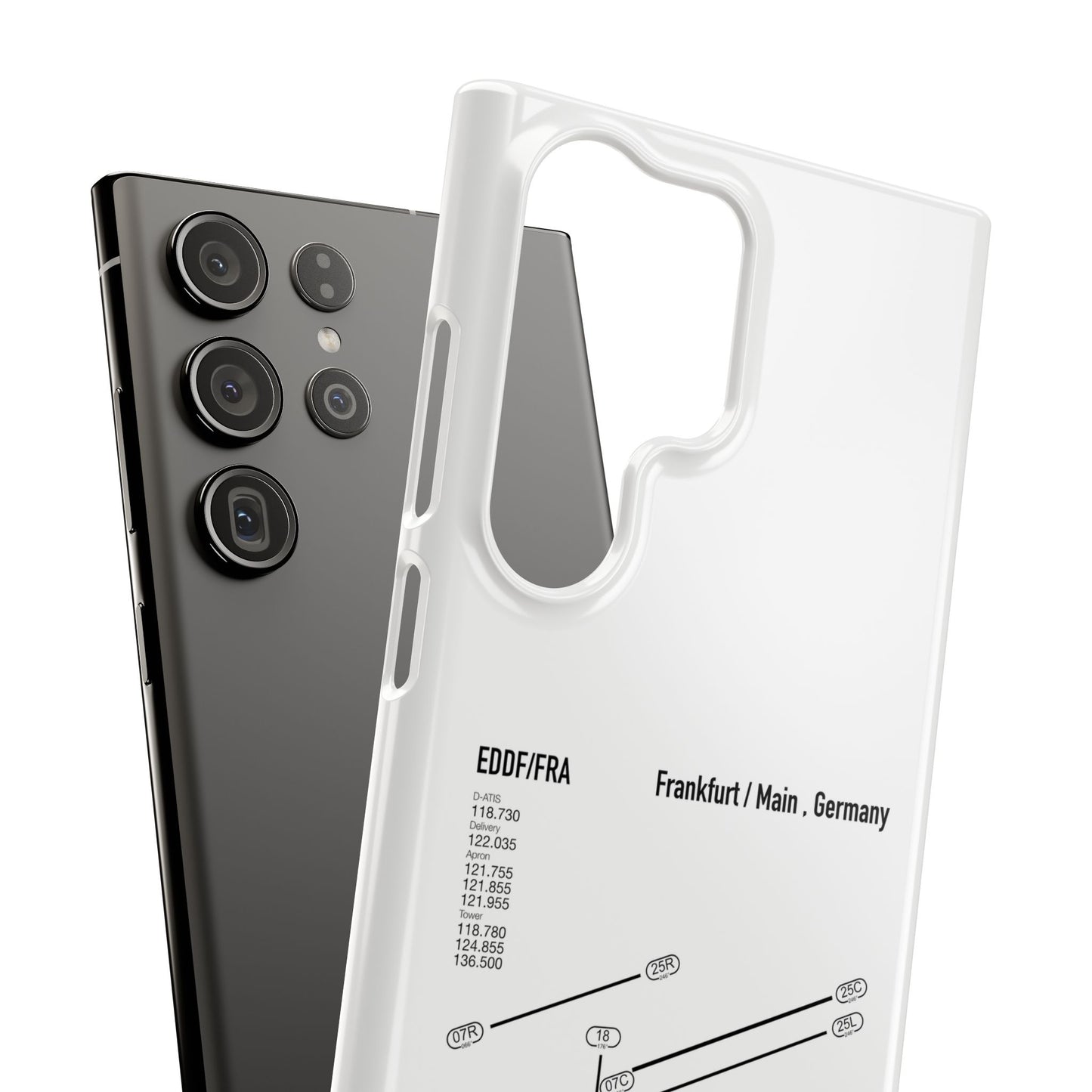 Frankfurt Airport Runway Phone Case - White Edition