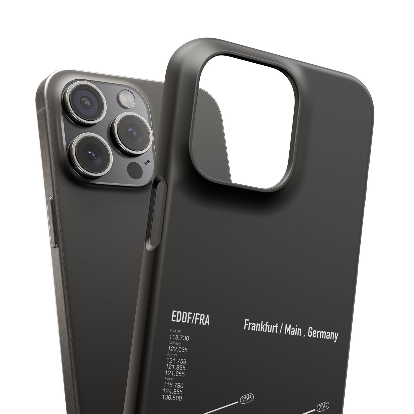 Frankfurt Airport Runway Phone Case - Black Edition