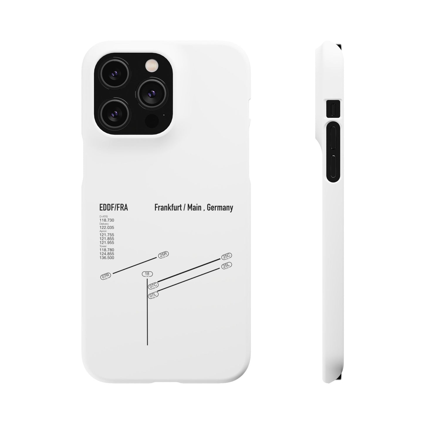 Frankfurt Airport Runway Phone Case - White Edition