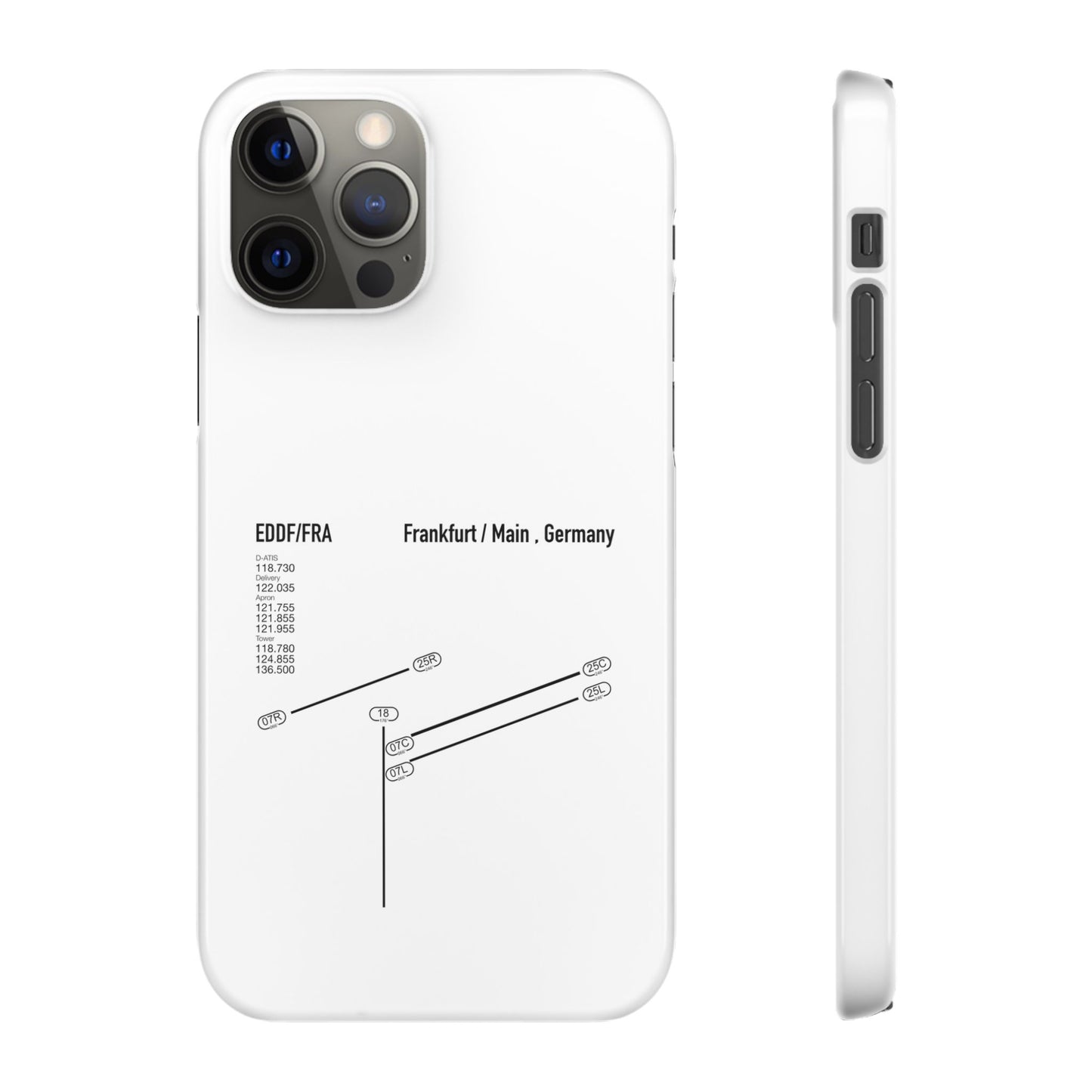 Frankfurt Airport Runway Phone Case - White Edition