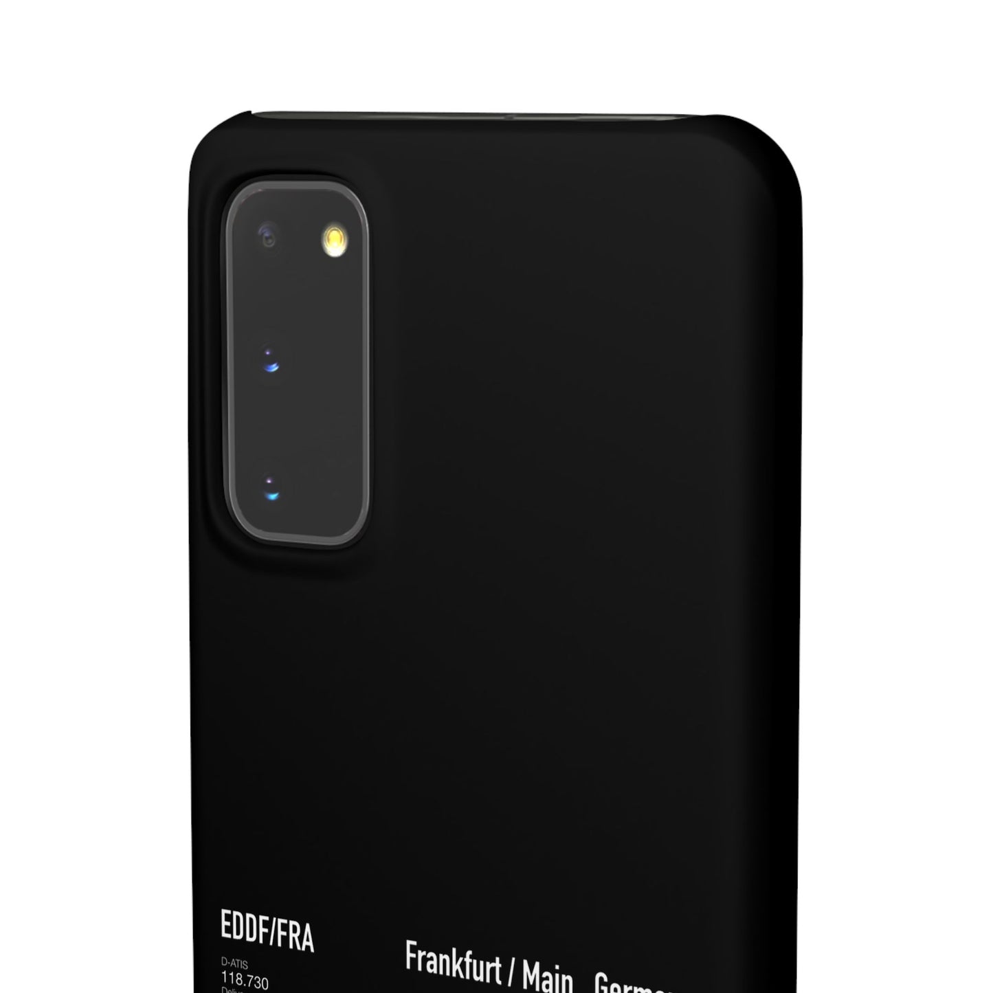 Frankfurt Airport Runway Phone Case - Black Edition