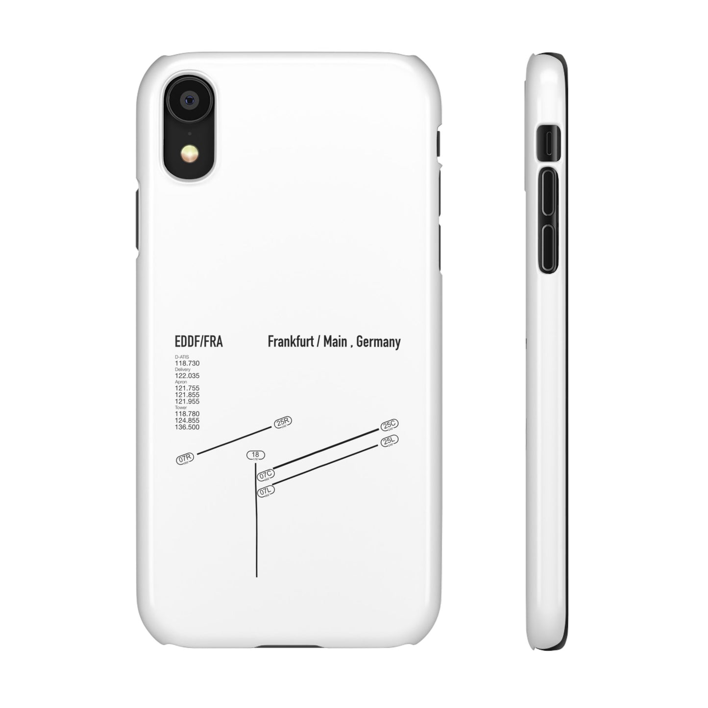 Frankfurt Airport Runway Phone Case - White Edition
