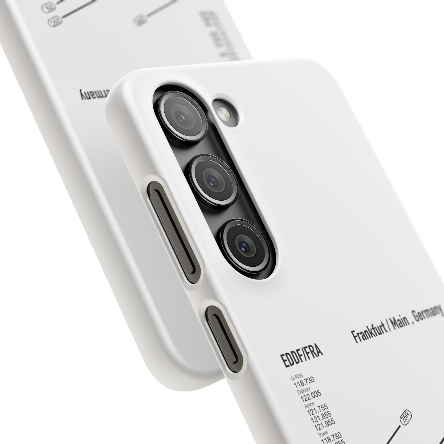 Frankfurt Airport Runway Phone Case - White Edition