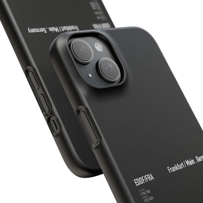 Frankfurt Airport Runway Phone Case - Black Edition