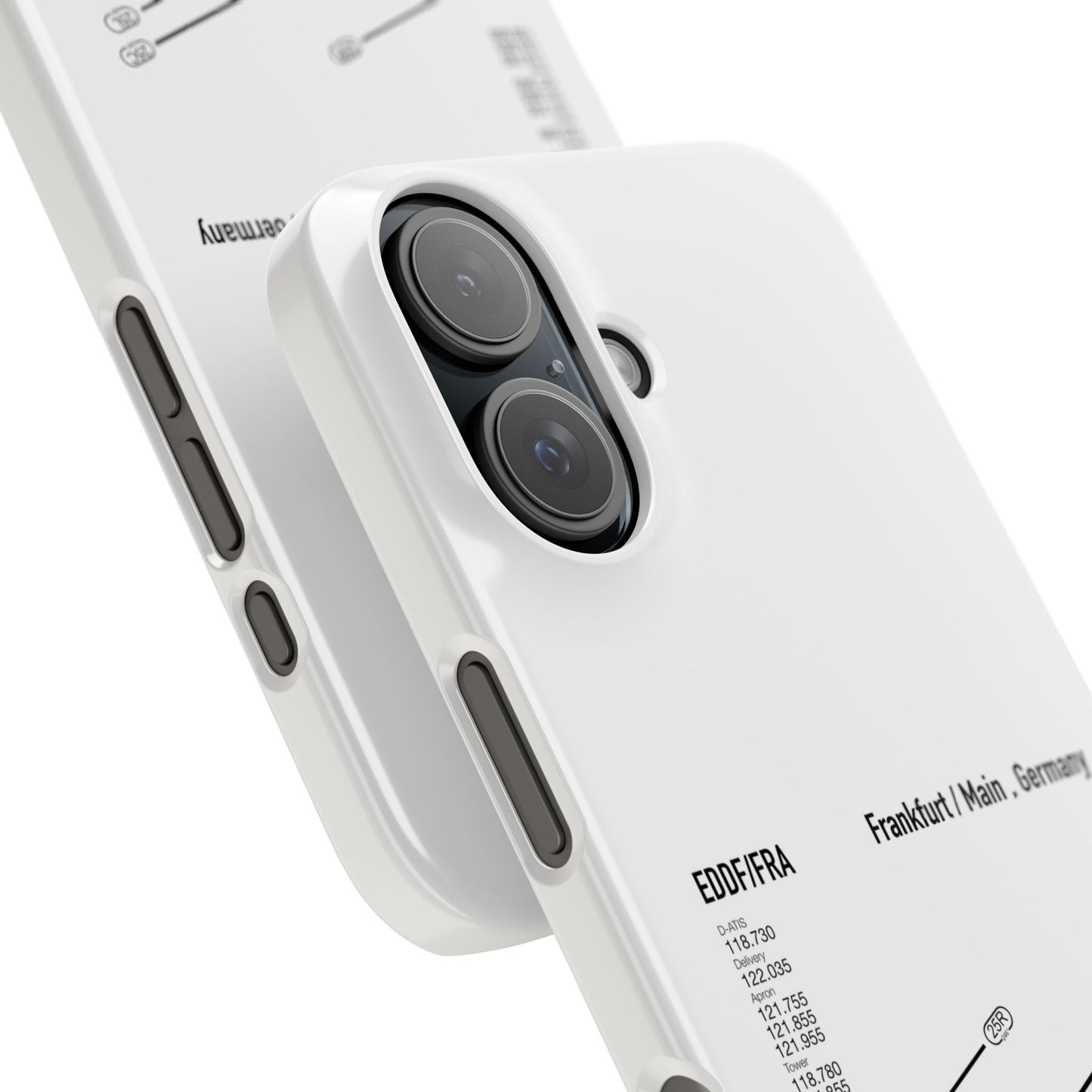 Frankfurt Airport Runway Phone Case - White Edition