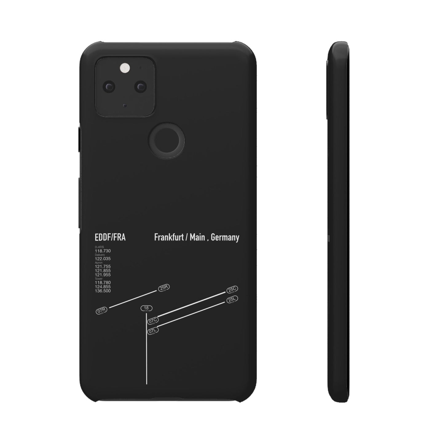 Frankfurt Airport Runway Phone Case - Black Edition