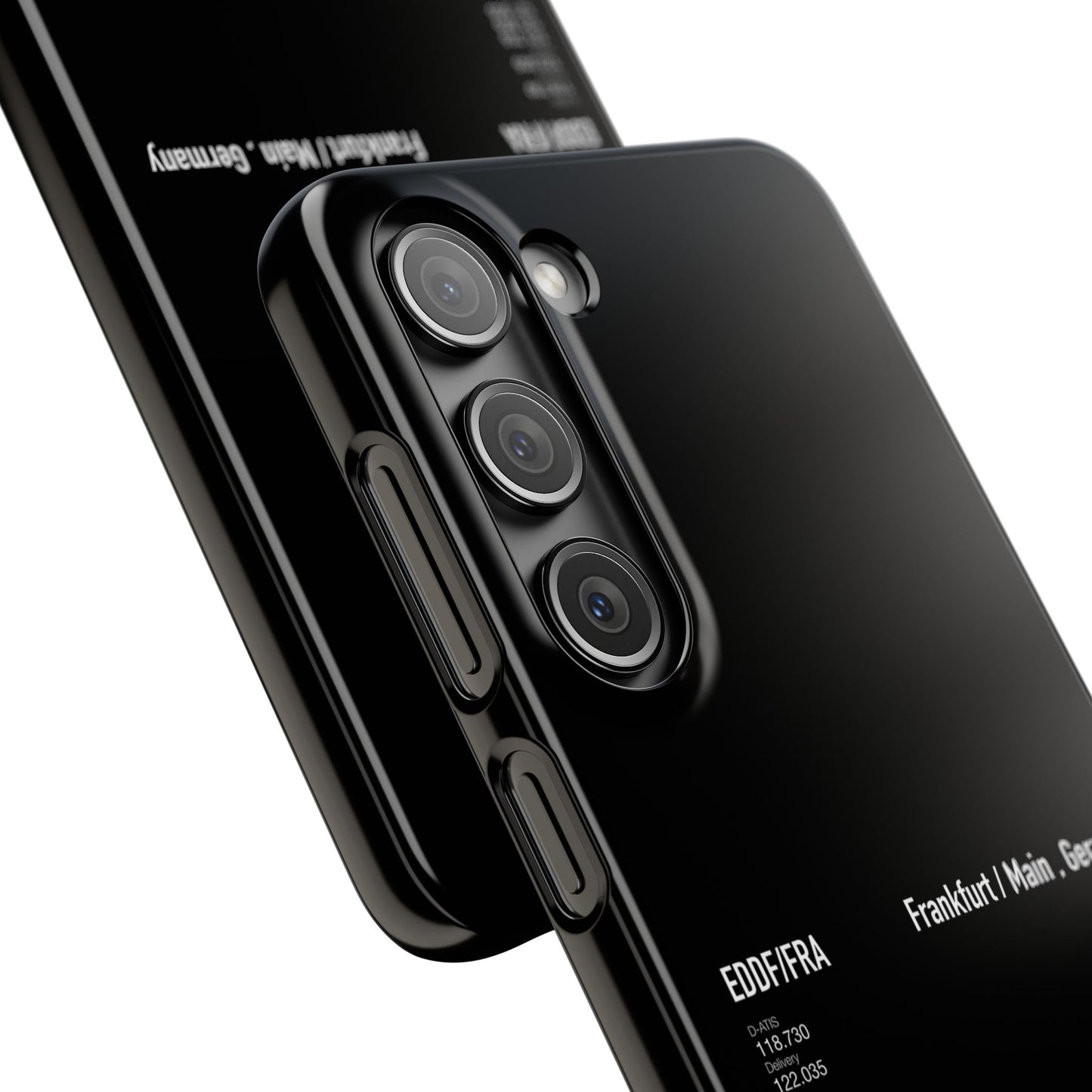 Frankfurt Airport Runway Phone Case - Black Edition