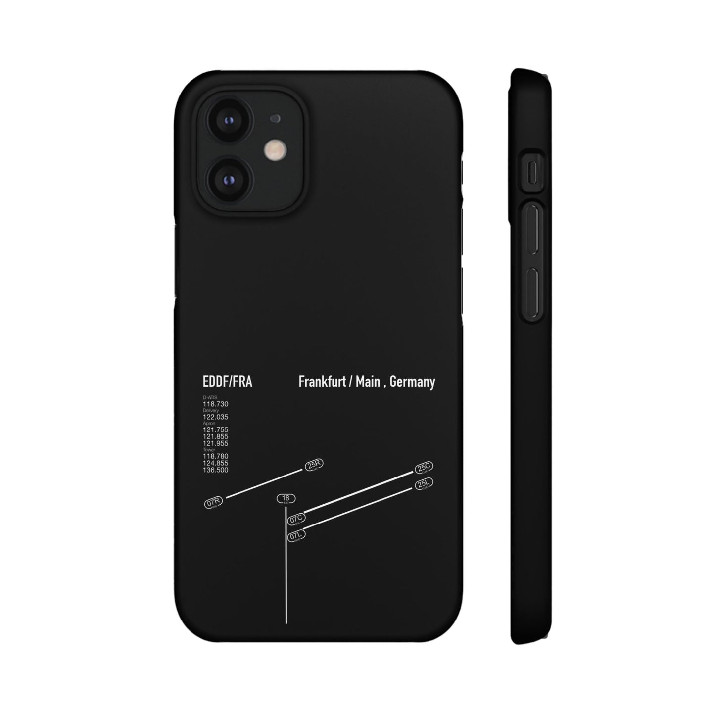 Frankfurt Airport Runway Phone Case - Black Edition