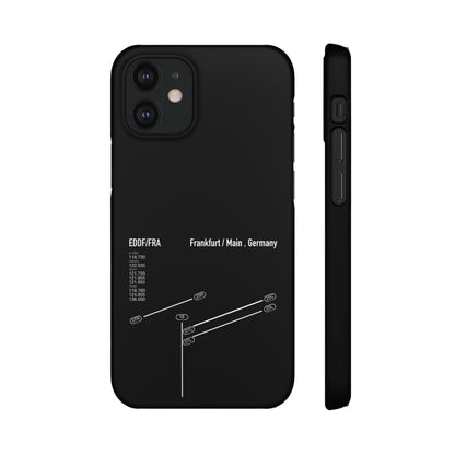 Frankfurt Airport Runway Phone Case - Black Edition