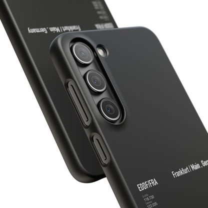 Frankfurt Airport Runway Phone Case - Black Edition
