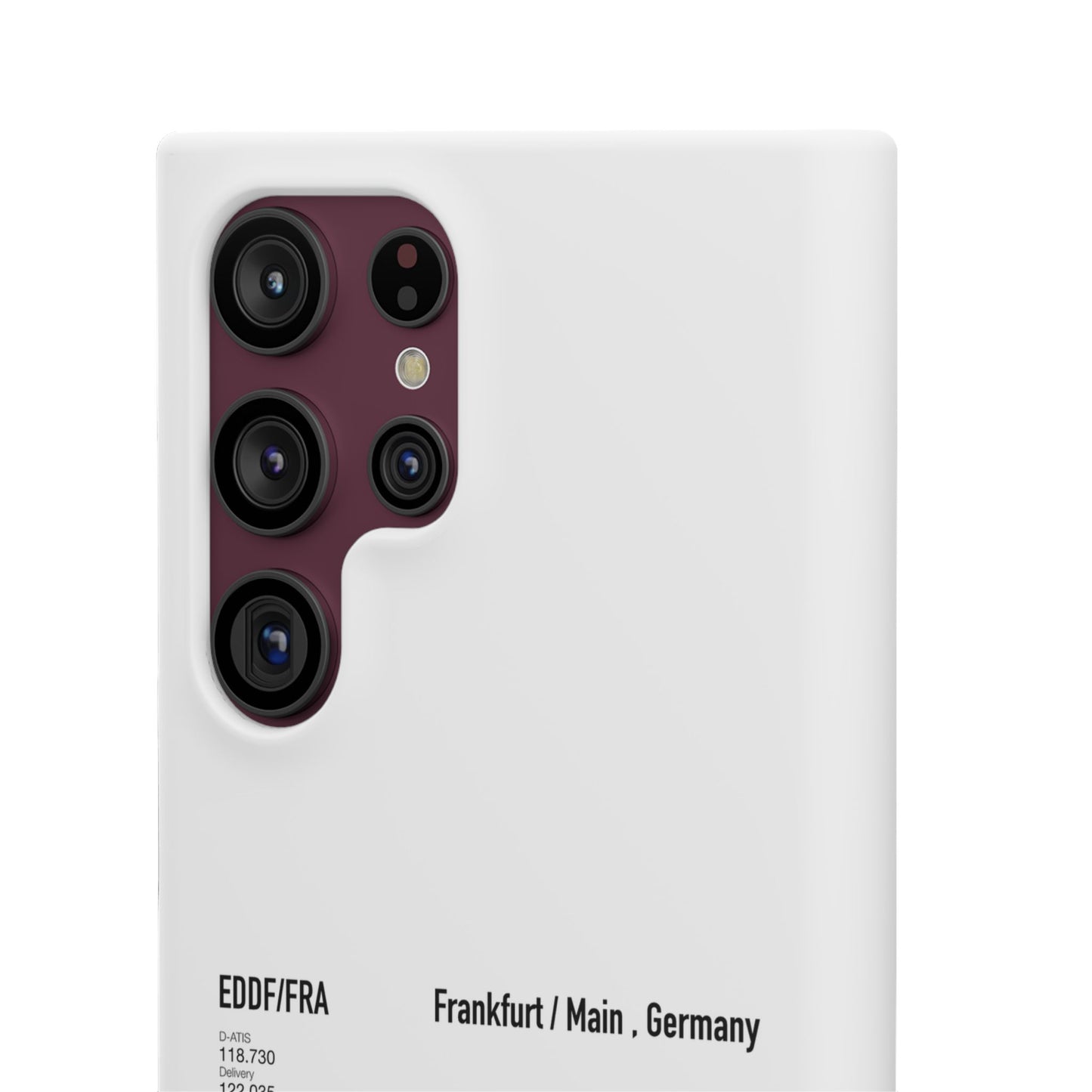Frankfurt Airport Runway Phone Case - White Edition