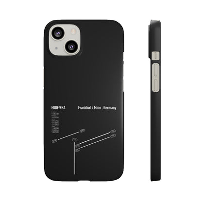 Frankfurt Airport Runway Phone Case - Black Edition