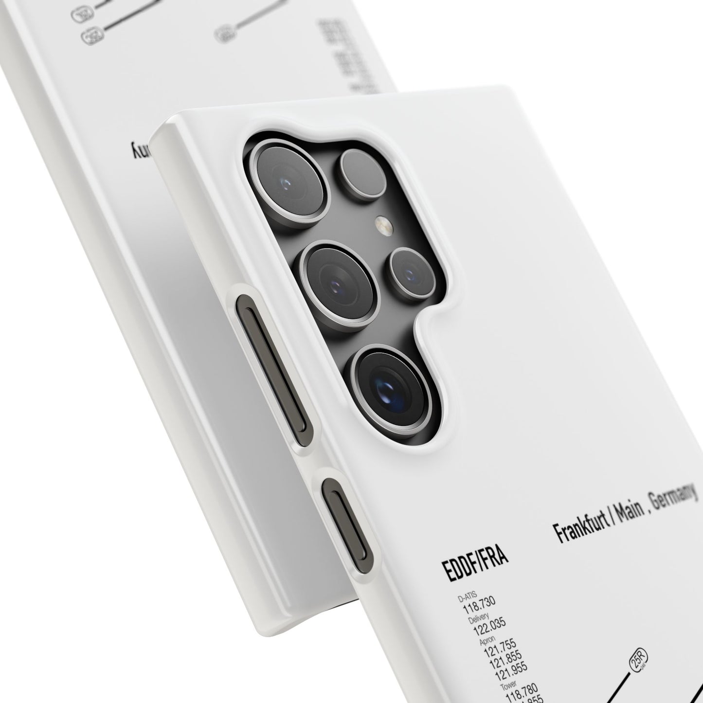 Frankfurt Airport Runway Phone Case - White Edition