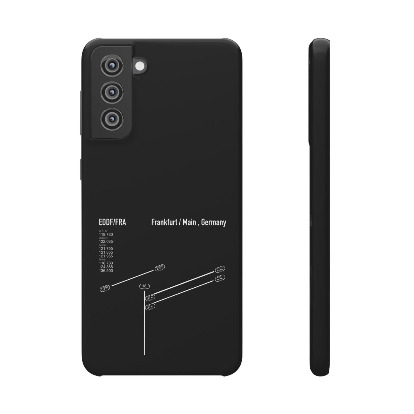 Frankfurt Airport Runway Phone Case - Black Edition