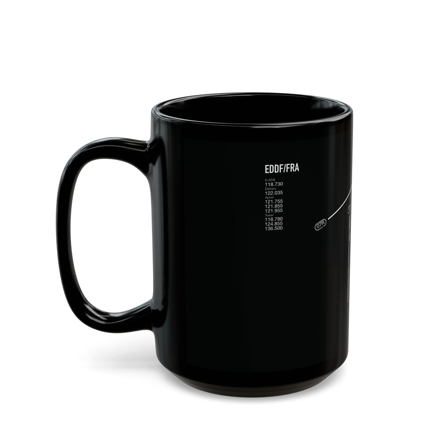 Frankfurt Airport Runway Mug - Black Edition
