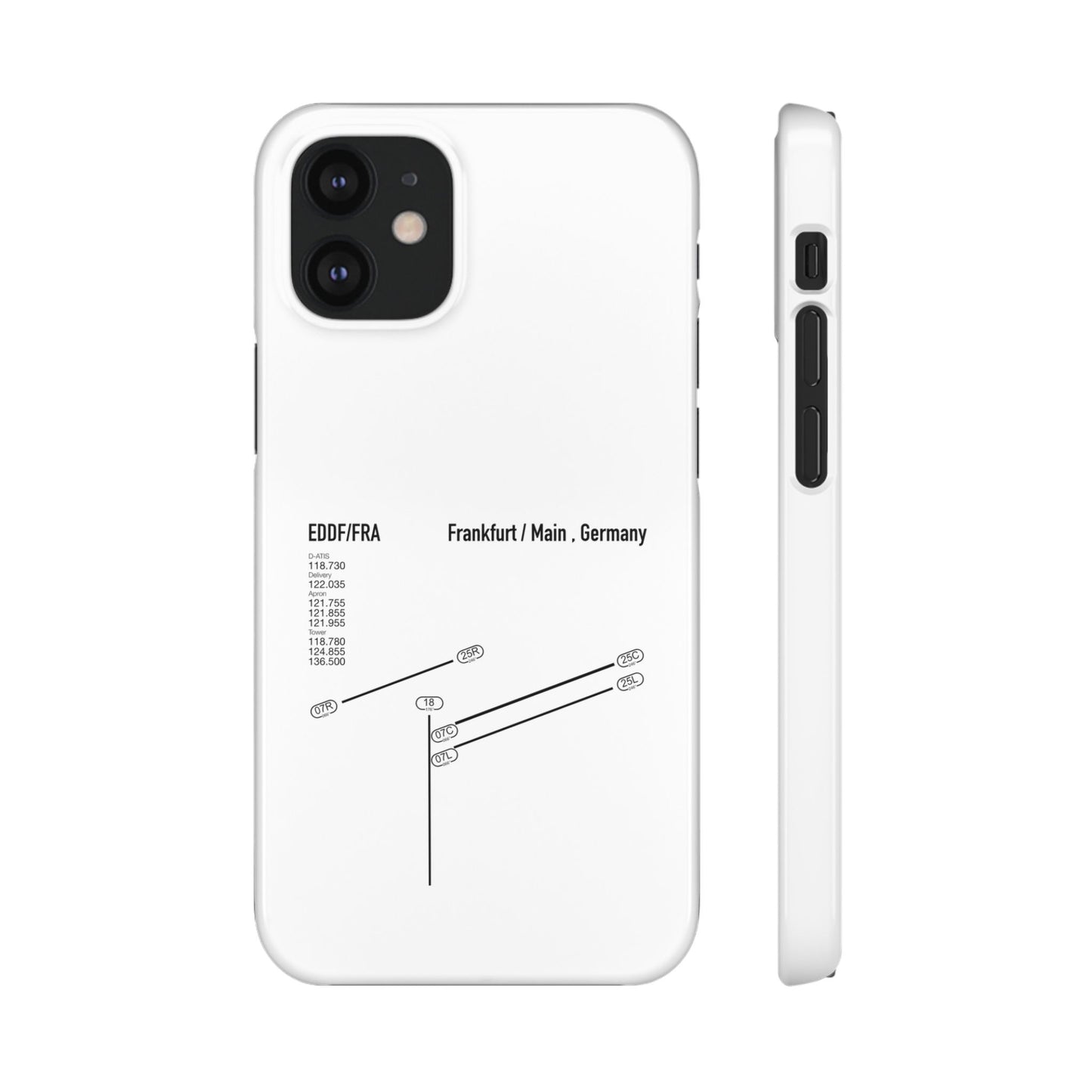 Frankfurt Airport Runway Phone Case - White Edition