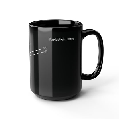 Frankfurt Airport Runway Mug - Black Edition