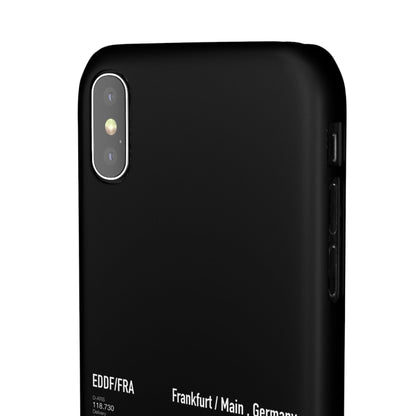 Frankfurt Airport Runway Phone Case - Black Edition