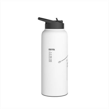 Frankfurt Airport Runway Water Bottle - White Edition