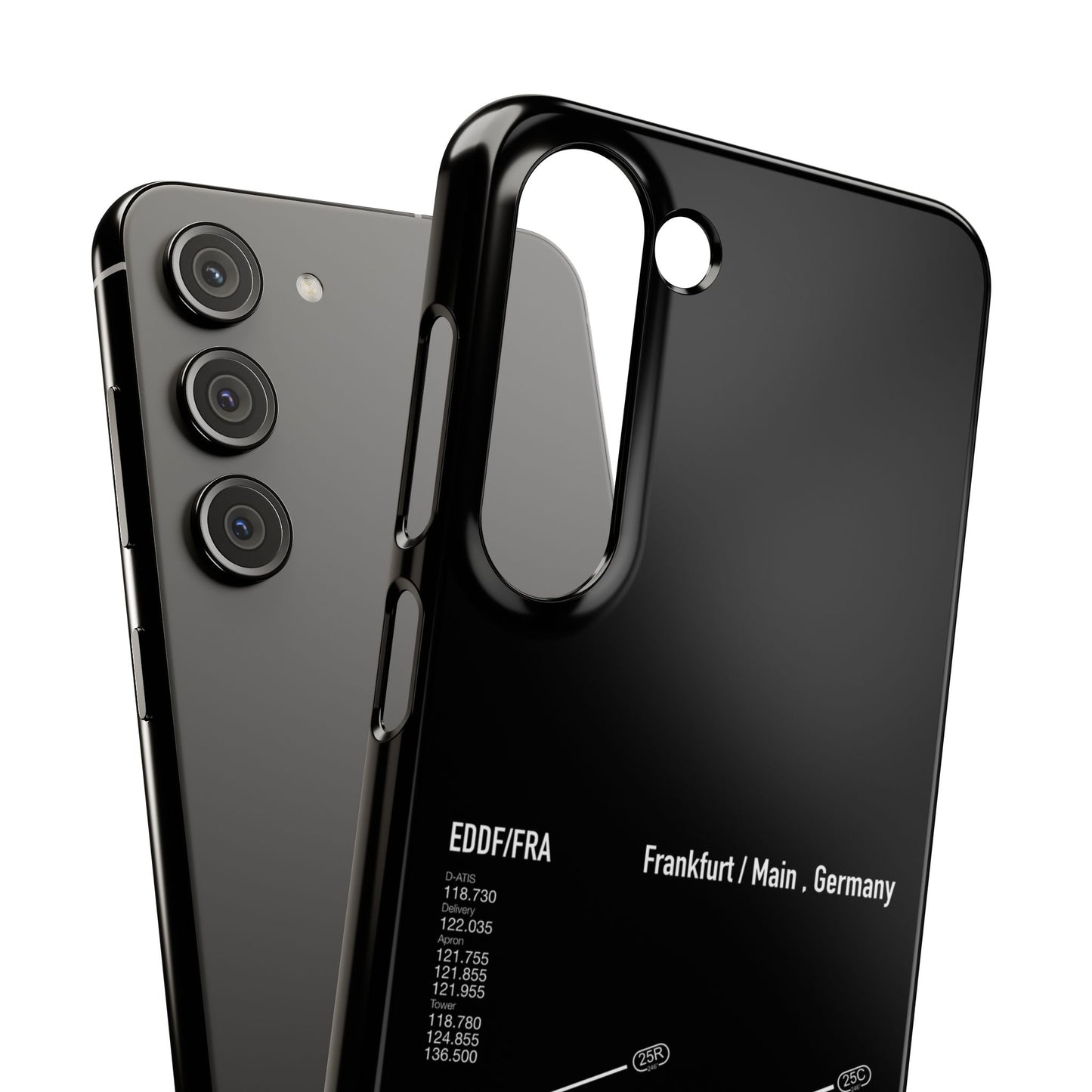 Frankfurt Airport Runway Phone Case - Black Edition