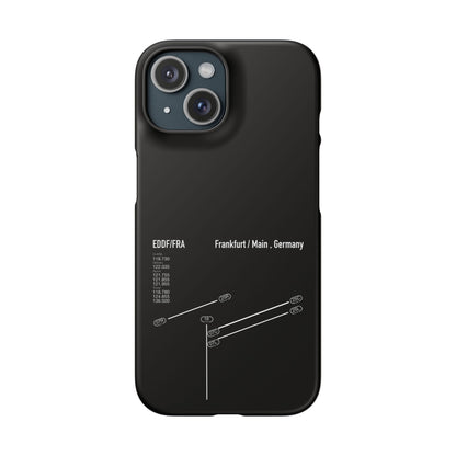 Frankfurt Airport Runway Phone Case - Black Edition